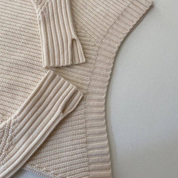 MANOUSH Knit Lace Merino Wool Knit Sweater Ivory Cream color Size XS - Picture 6 of 14